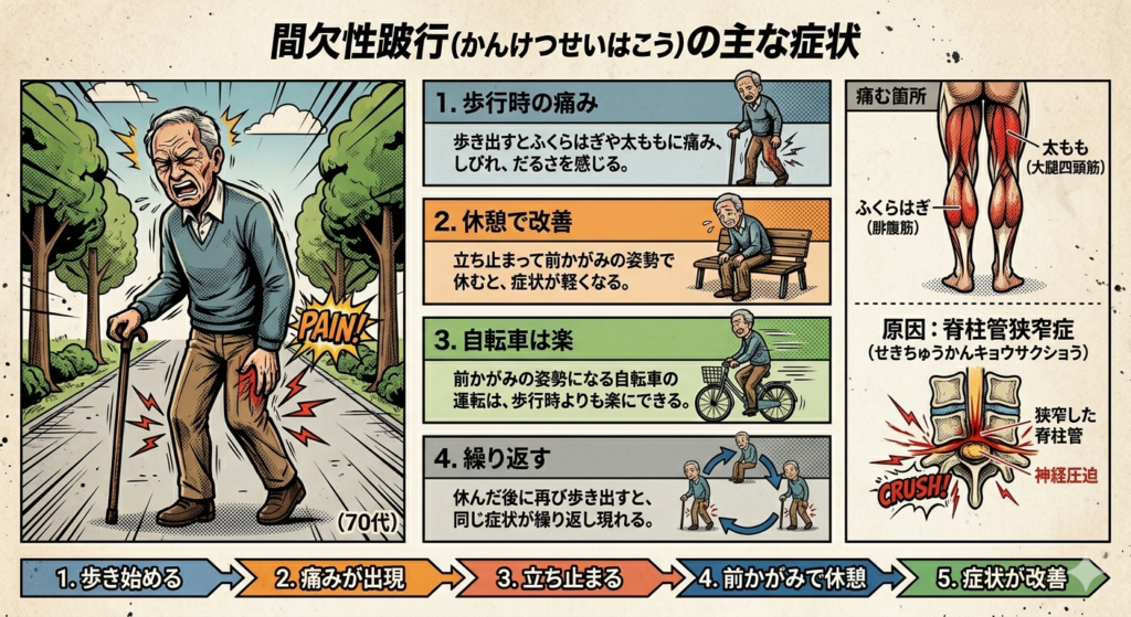 間欠性跛行の症状